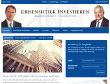 Tablet Screenshot of krisensicherinvestieren.com